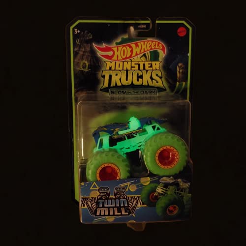 Hot Wheels Monster Trucks Twin Mill Glow In The Dark 164 Scale Toy Choo Choo 0872