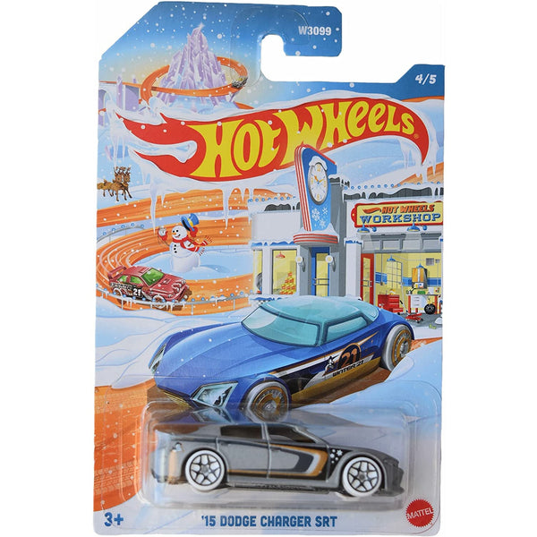 Hot Wheels Winter Holiday Hot Rods '15 Dodge Charger SRT Toy Choo Choo