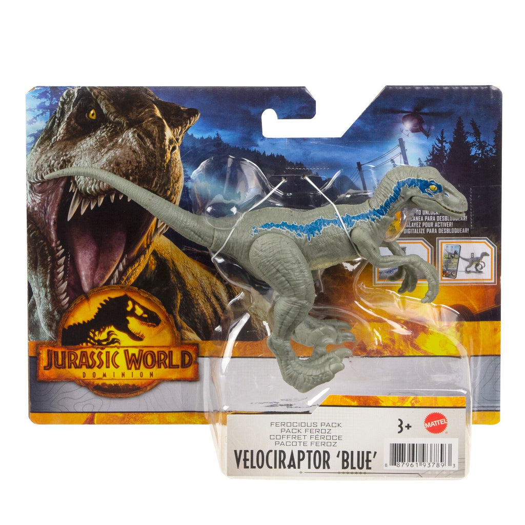 Jurassic World Dominion Velociraptor 'Blue' Ferocious Pack Action Fig