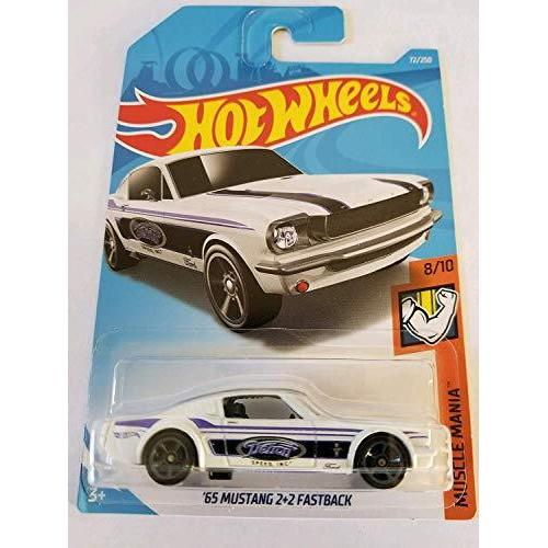 Hot Wheels 2019 Muscle Mania '65 Mustang 2+2 Fastback 72/250, White ...