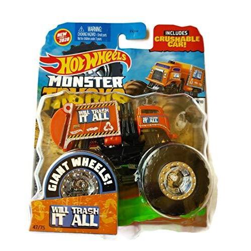 hot wheels monster truck will trash it all
