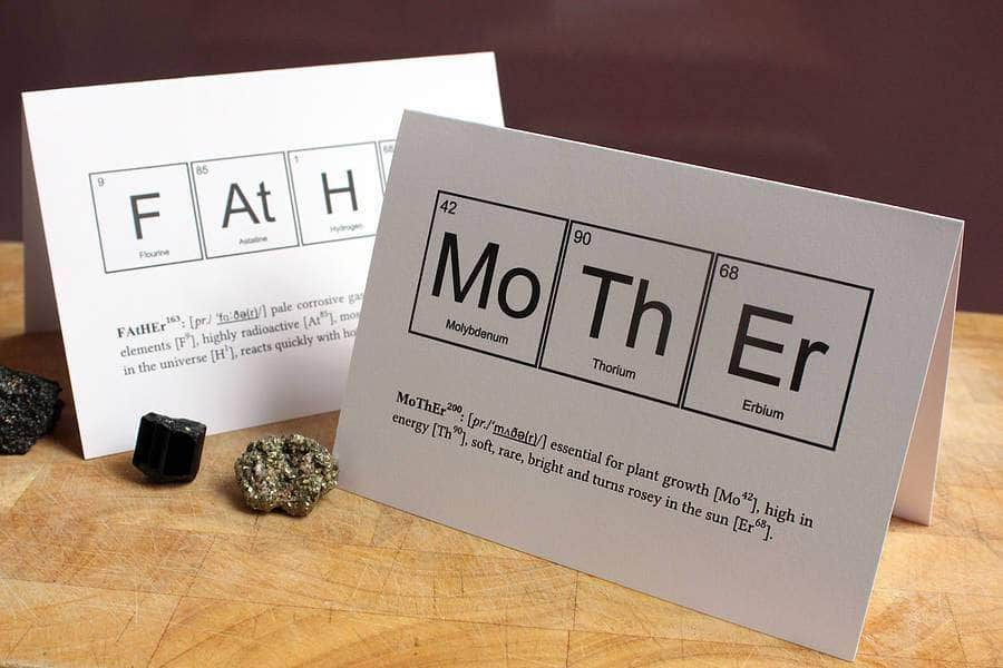 Day Mothers Card Humourous Science