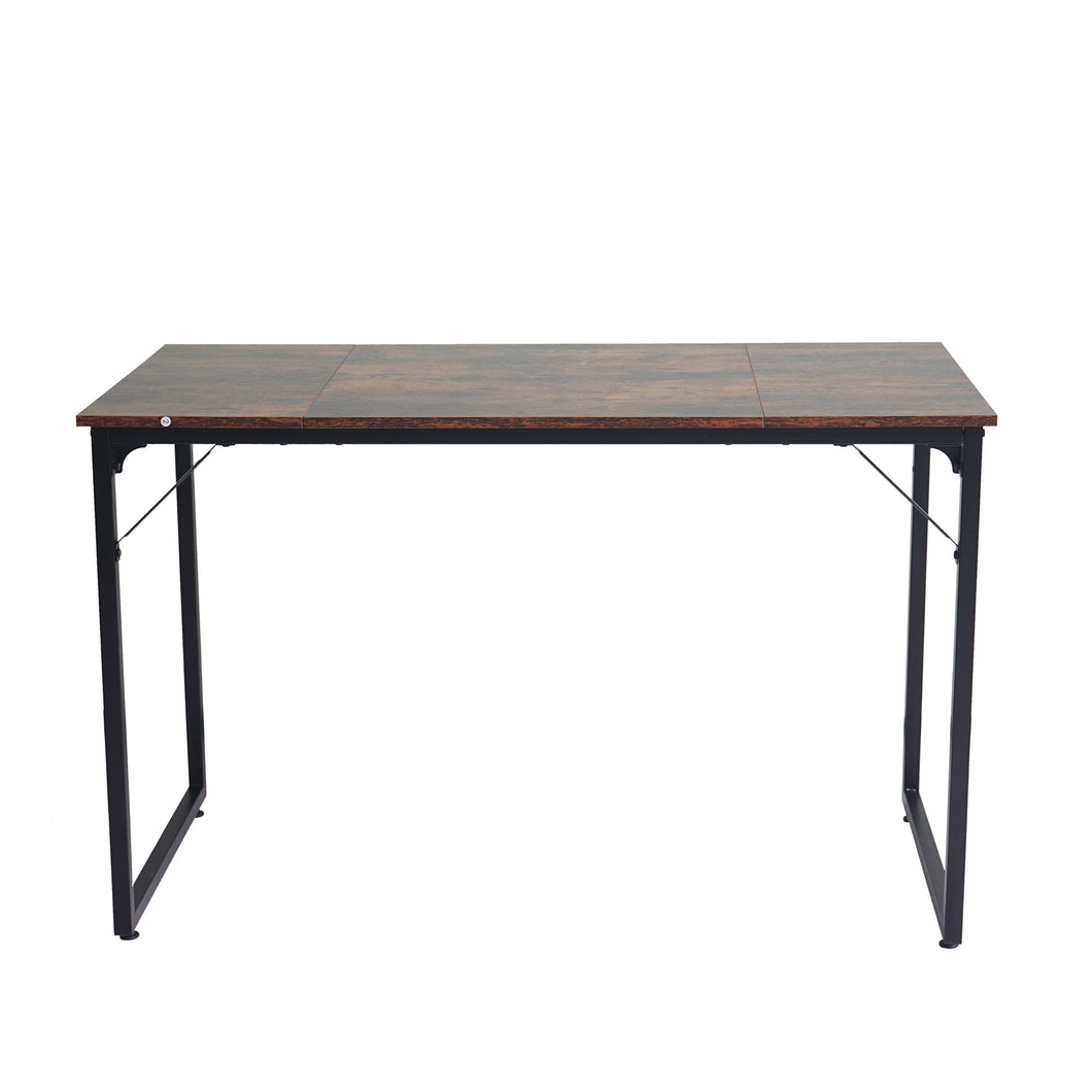 Computer Desk Without Storage Shelf-Rustic Brown