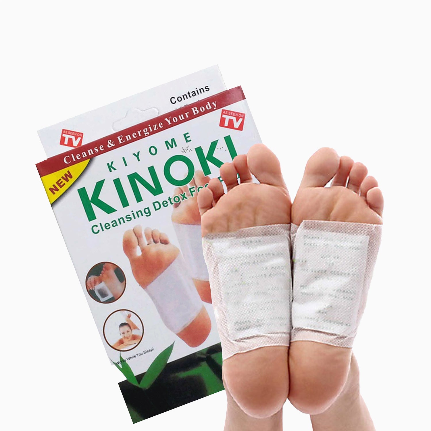 Se Kinoki Detox Foot Patches - Udrens kroppen - 1 pakke hos Perfect-Body