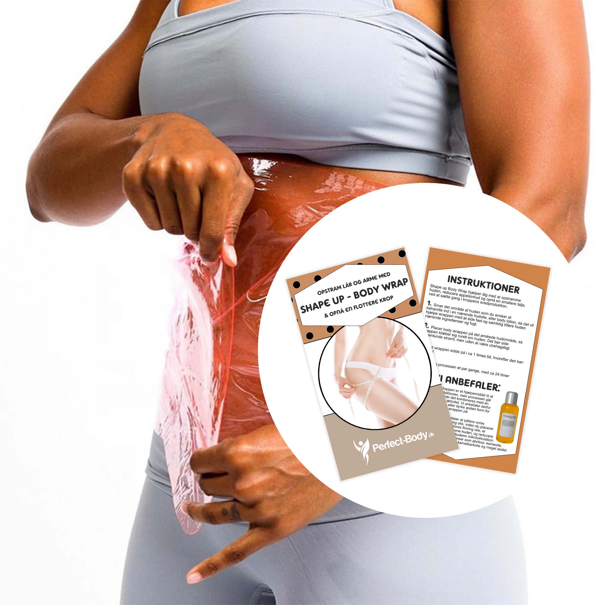 Se Shape Up Body Wrap - Slip af med Appelsinhud - Lille - Til ben og arme hos Perfect-Body