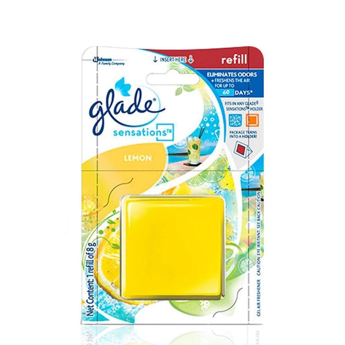 Glade Sensations Refill Lemon Car Air Freshener 8g Aneka Home Essentials