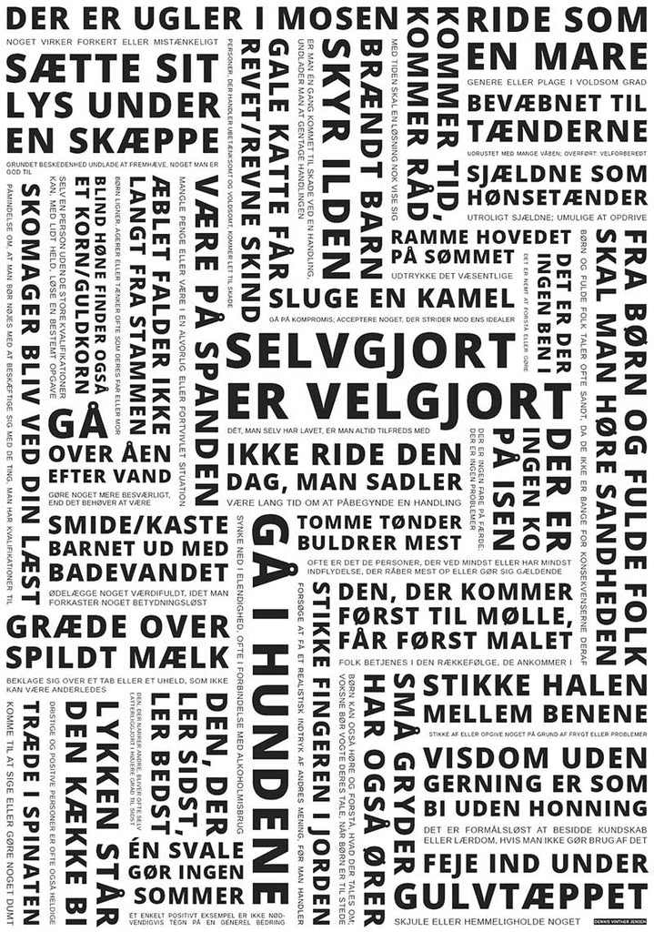 boksning etikette løfte op Plakat med gode ordsprog og talemåder – Vinther Jensen