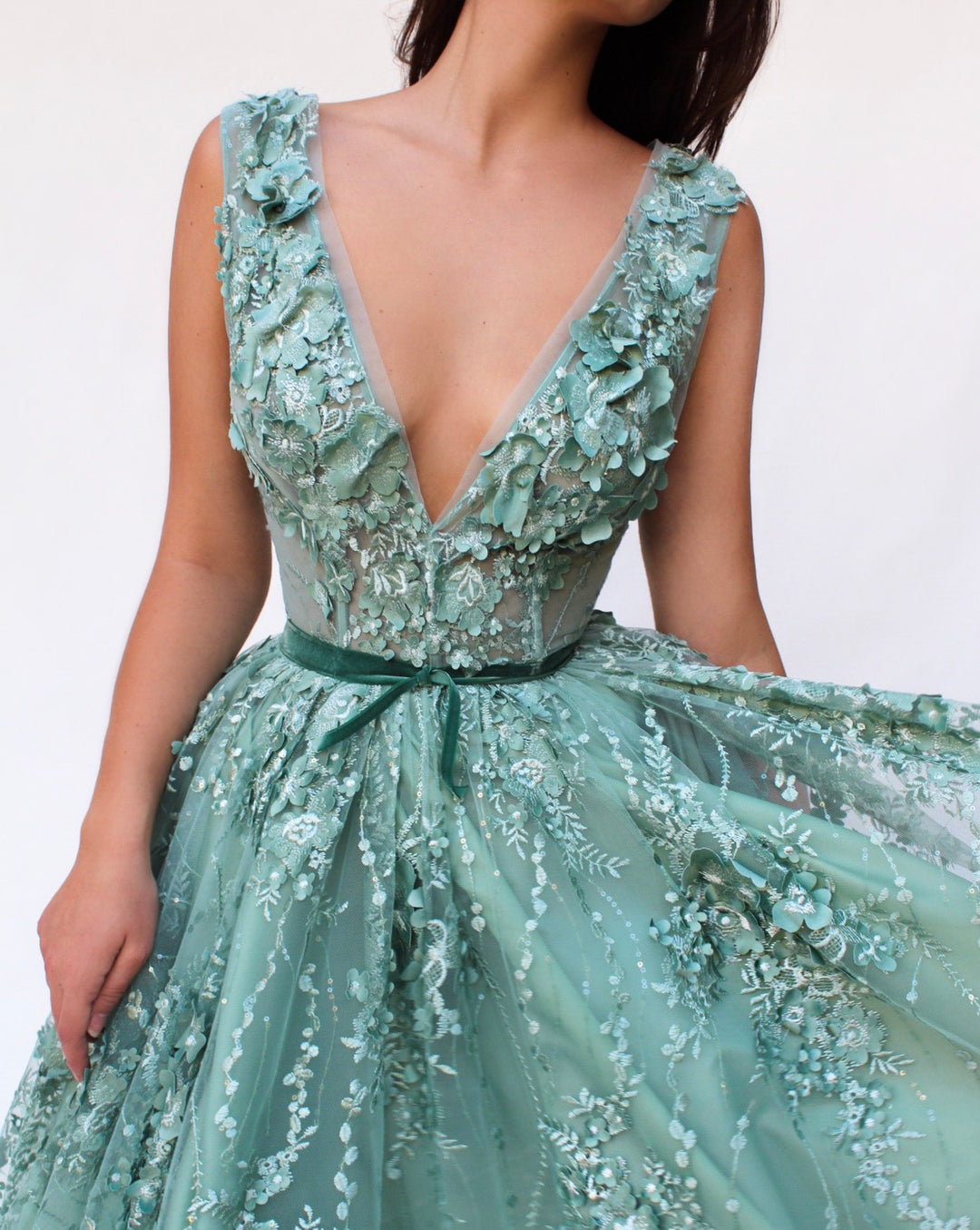 Verdant Cusp Gown | Teuta Matoshi