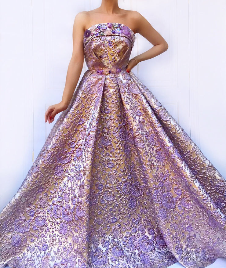 Mauve Opera Gown | Teuta Matoshi