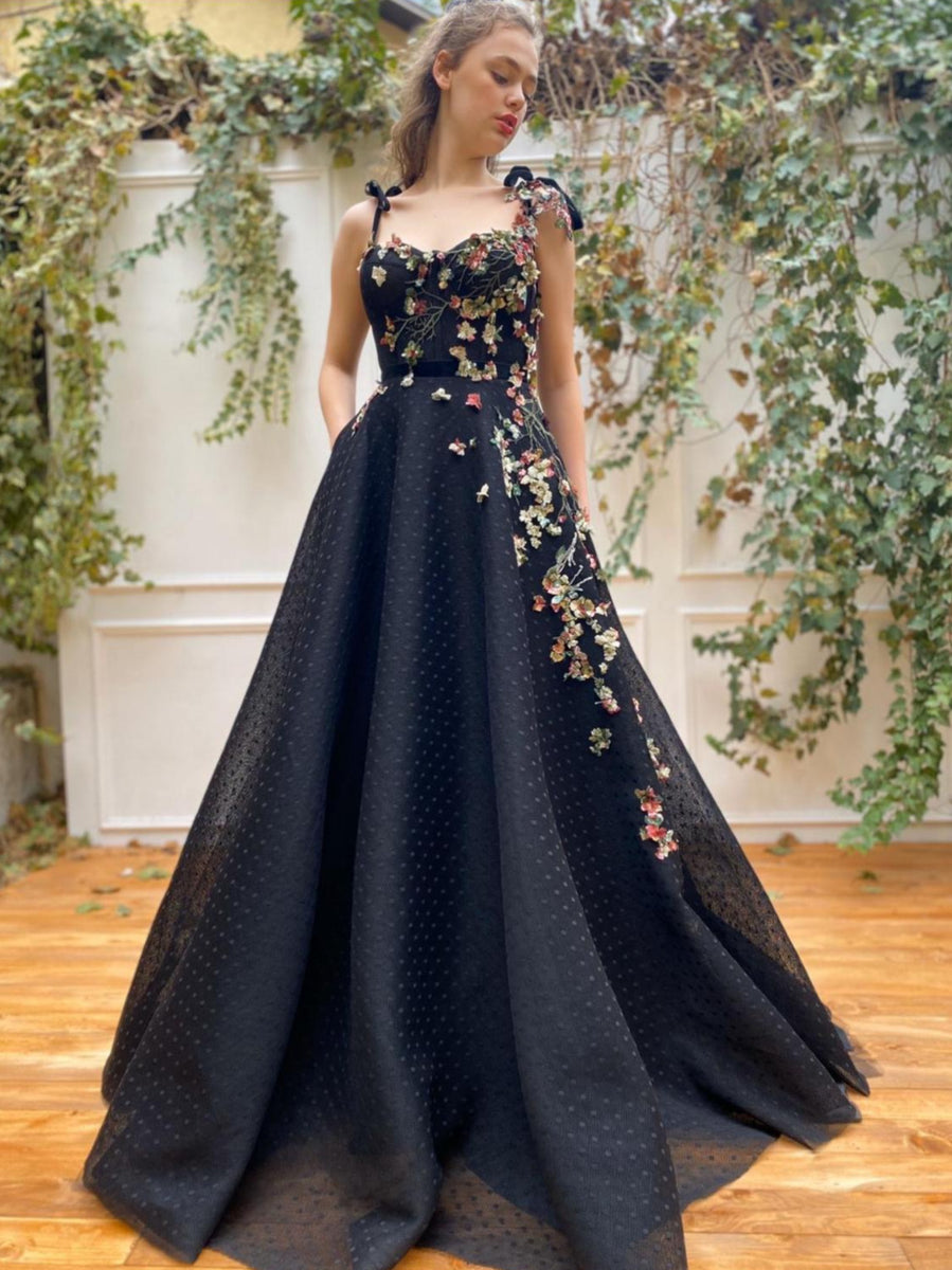 Whimsical Floral Dots Gown | Teuta Matoshi