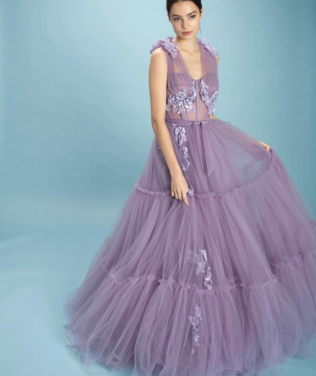 Charming Violet Gown | Teuta Matoshi