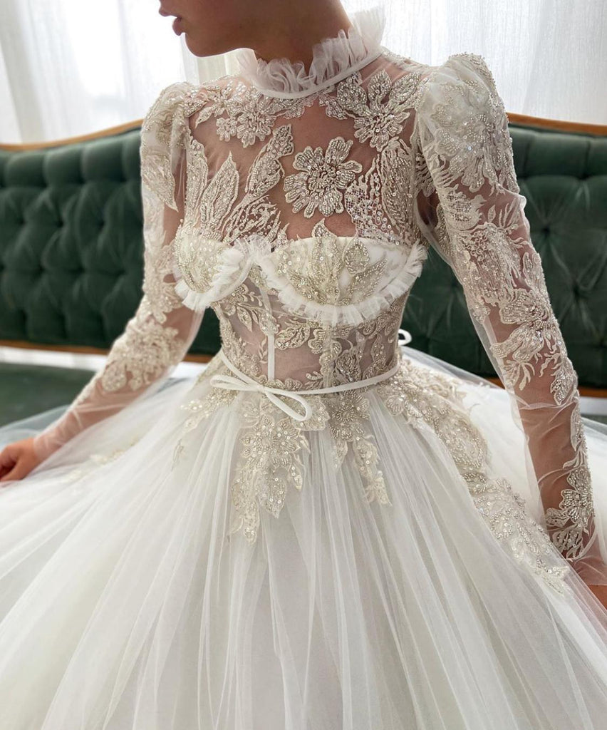 Teuta Matoshi Duriqui Enchanting Hazely Lace Gown – Aprils Look