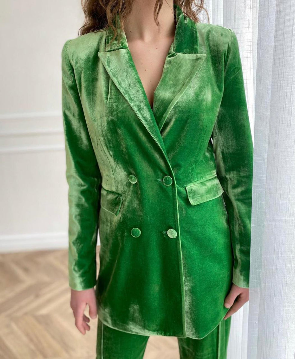 Kelly Green Blazer | Teuta Matoshi