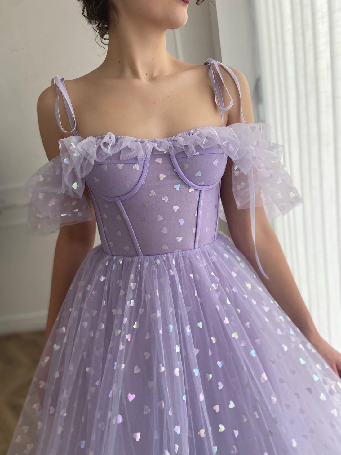 Lavender Hearty Dress | Teuta Matoshi