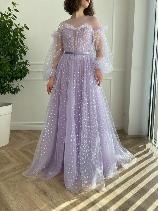 Lavender Hearty Gown | Teuta Matoshi