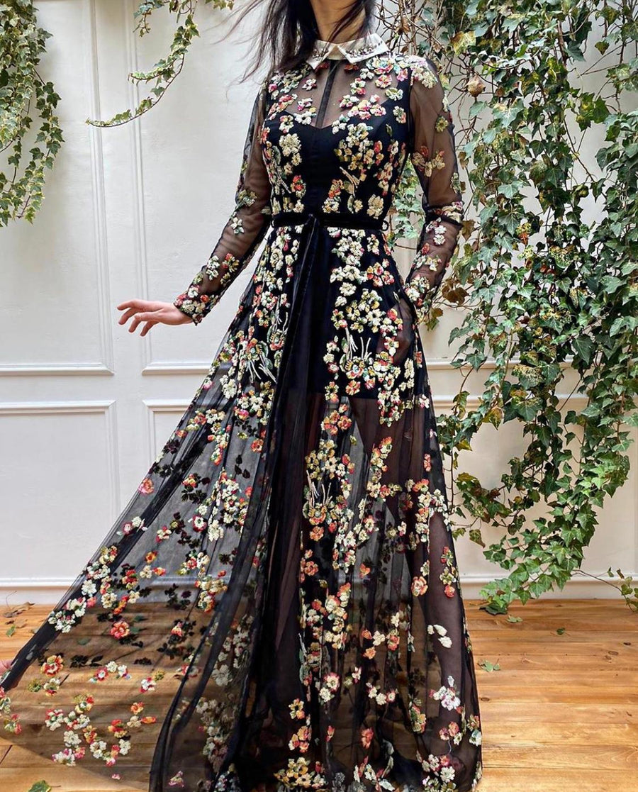 Whimsical Floral Gown | Teuta Matoshi