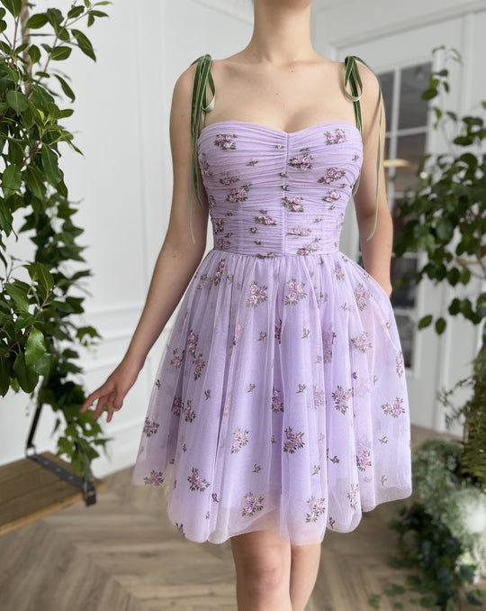 Lavender Enchantment Mini Dress | Teuta Matoshi