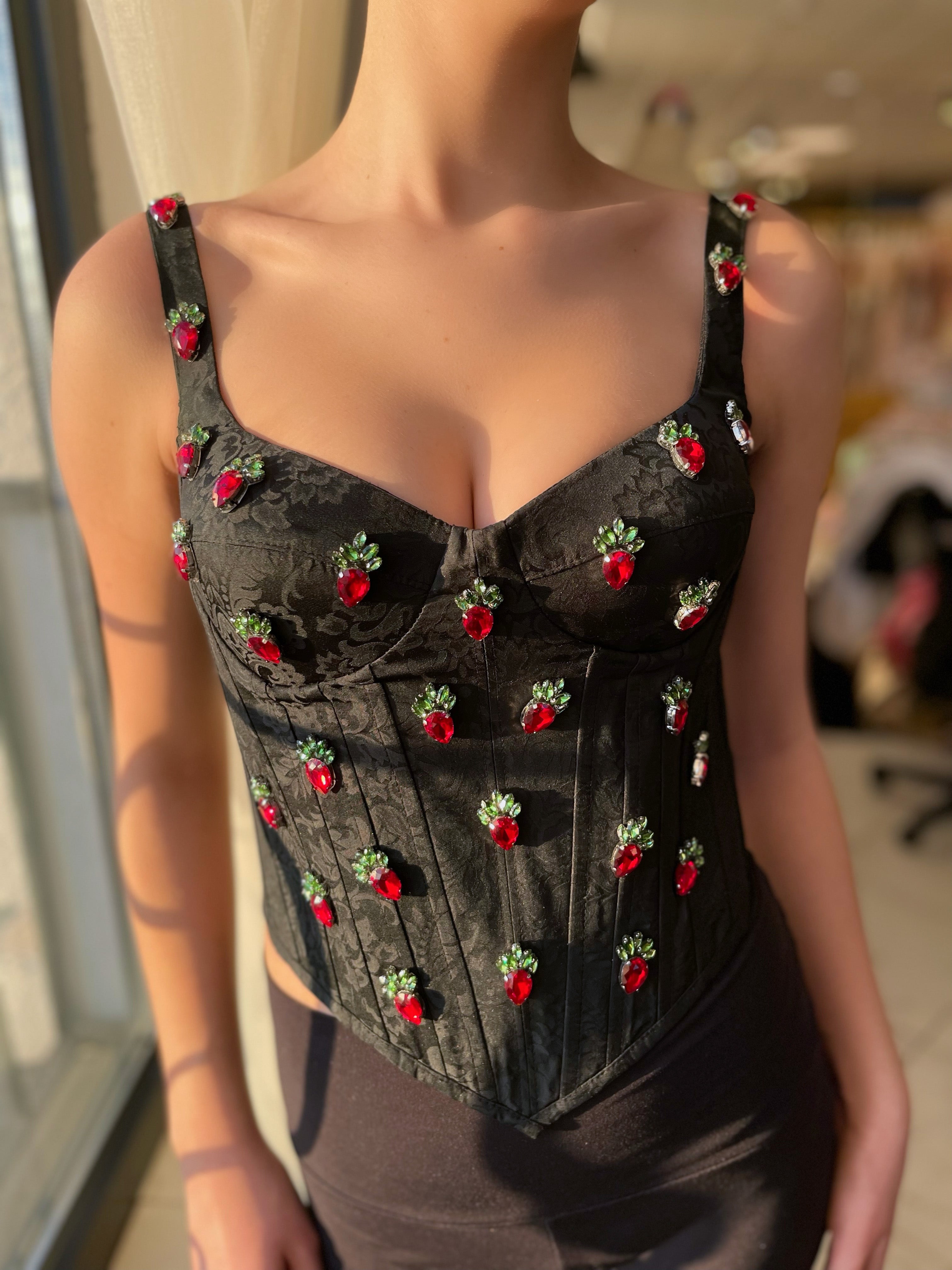 Strawberry Pie Corset Dress