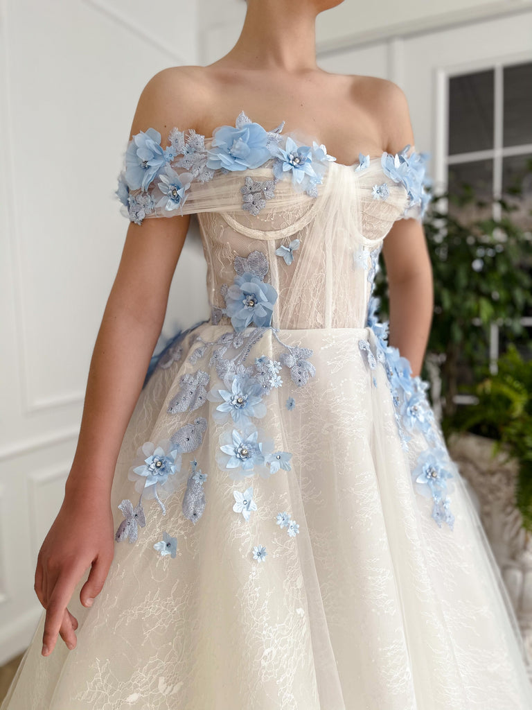 Ethereal Bluebell Gown | Teuta Matoshi