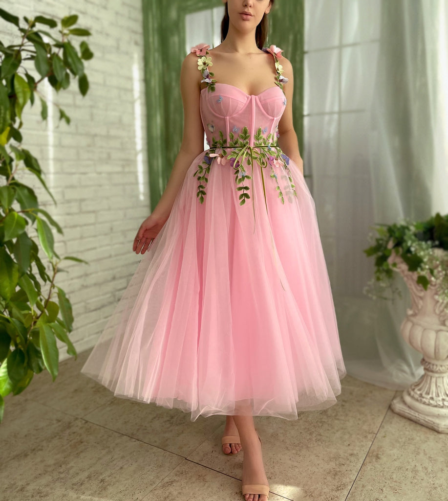 Candy Floss Garden Midi Dress | Teuta Matoshi