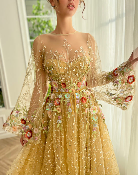 Gilded Glamour Gown | Teuta Matoshi