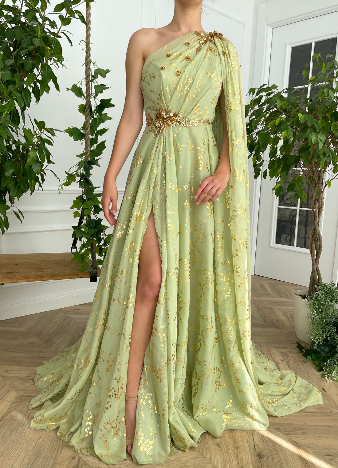 Summer Vine Sash Gown | Teuta Matoshi