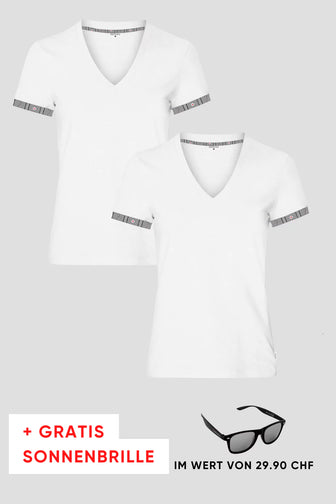 Damen 2er Kombo Edelweiss T-Shirt + Gratis Brille