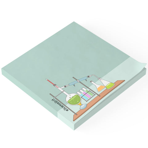 science-themed sticky note - chemistry set