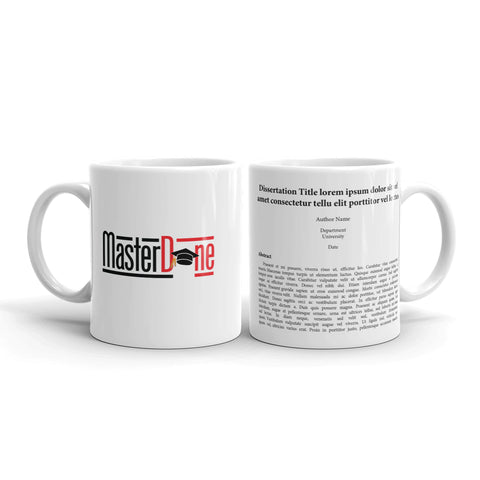 Personalized Master done thesis mug
