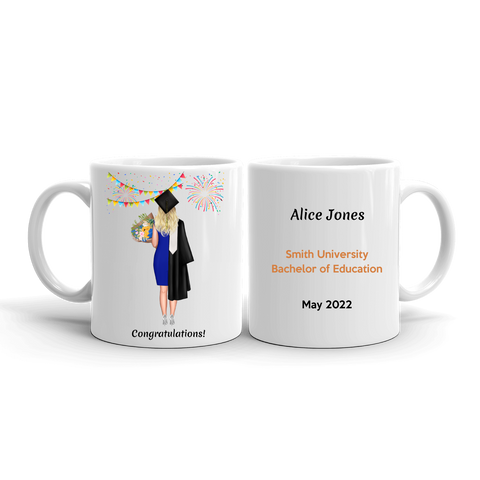 Personalized Graduation Gift for Her - Mug