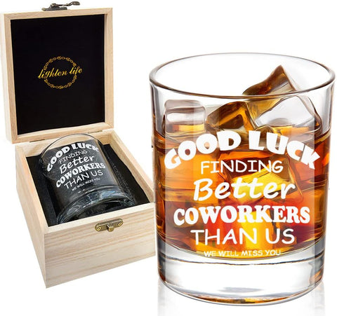 Farewell gift whisky glass