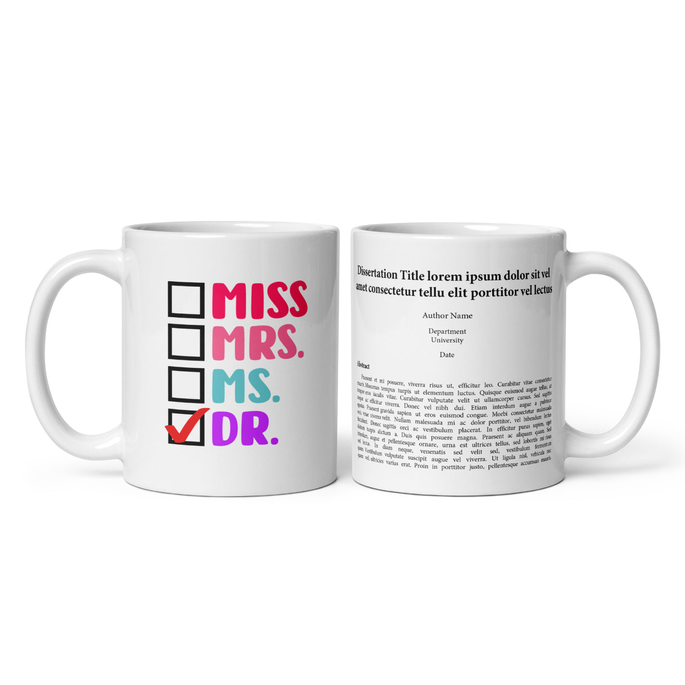 Doctoral Graduation Dissertation/Thesis Mug