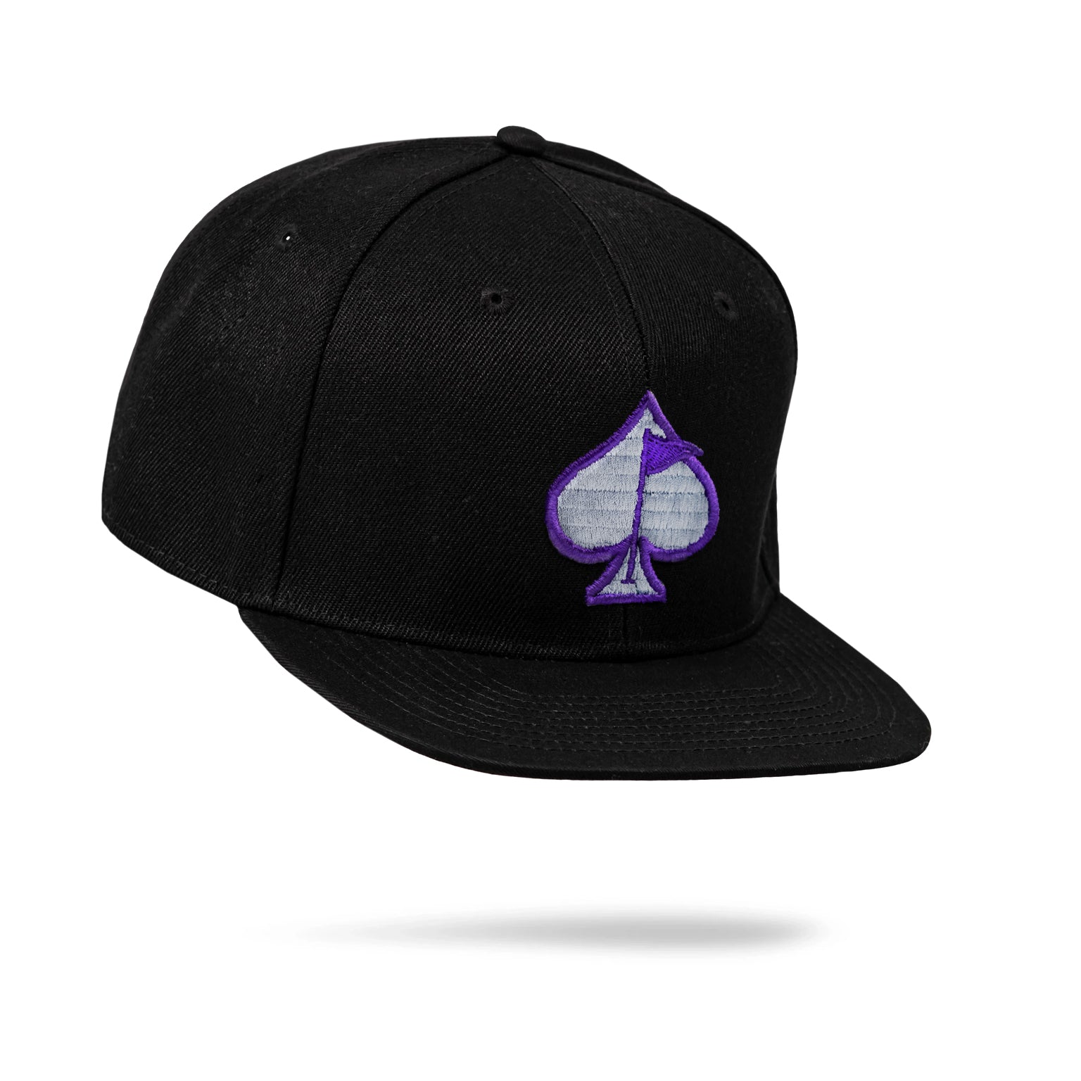 purple and black snapback