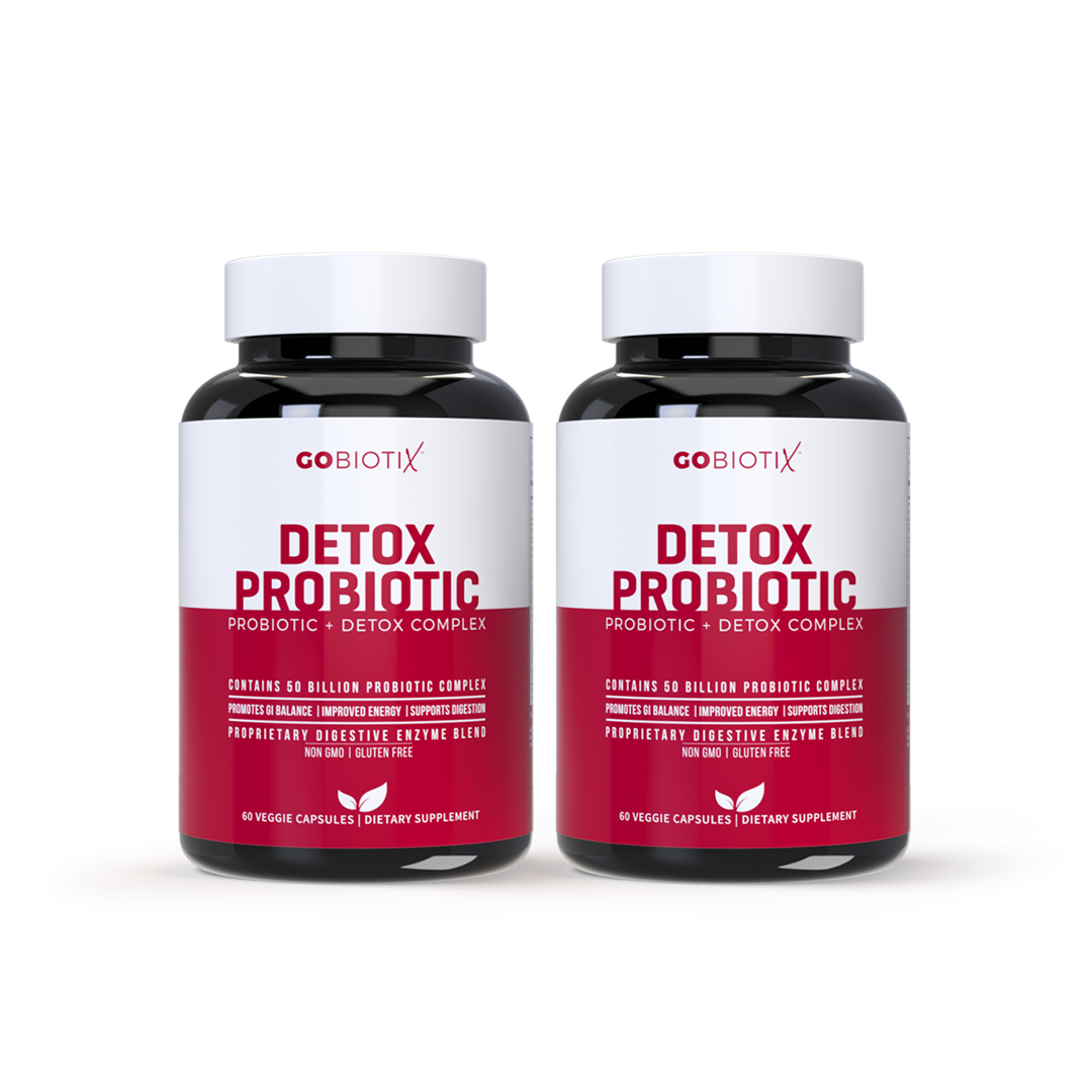 2 Bottles of GoBiotix Detox Probiotic Included