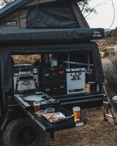 camping with ikegger mini keg