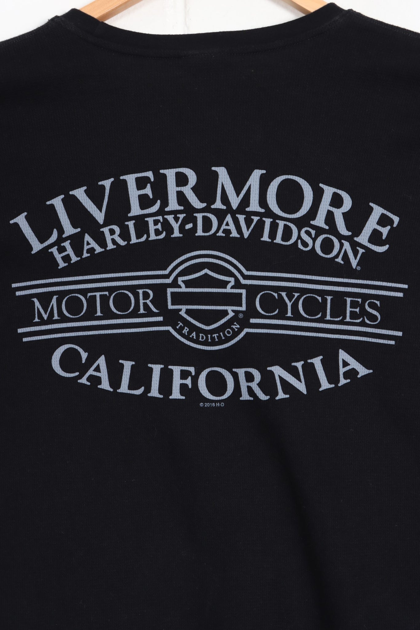 Livermore HARLEY DAVIDSON Front Back Long Sleeve Tee (XL) | Vintage ...