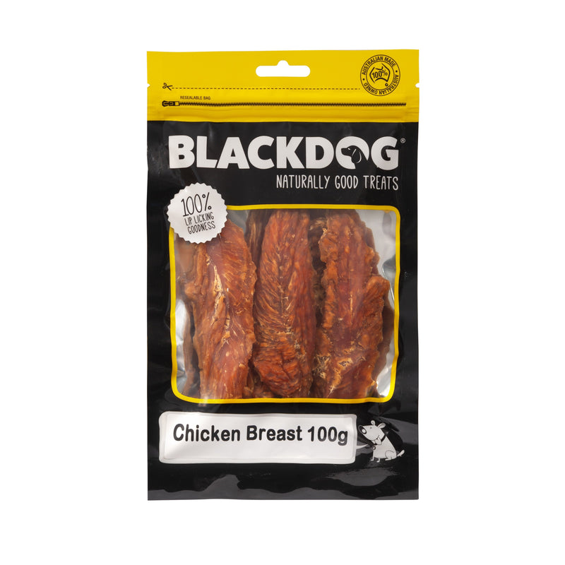 Blackdog Australian Chicken Breast Dog Treats 100g-Habitat Pet Supplies