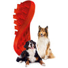 Pet and Me Silicone Grooming Brush Red