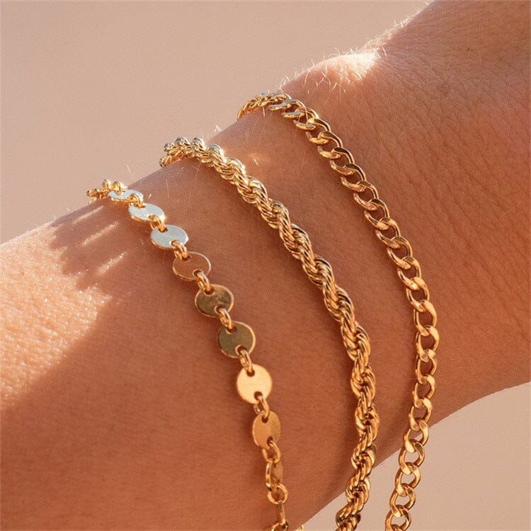 Lot Bracelet Acier Inoxydable - Rosalie