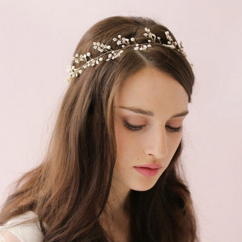 couronne cheveux mariage - les petits imprimés - eshop bijou tête mariage