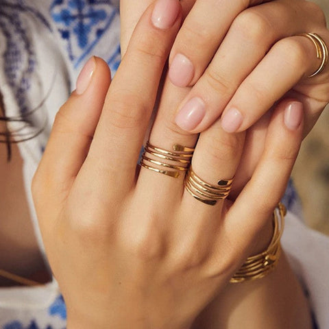 Bague spirale or Vanna - Les Petits Imprimés - eshop bague fantaisie femme chic