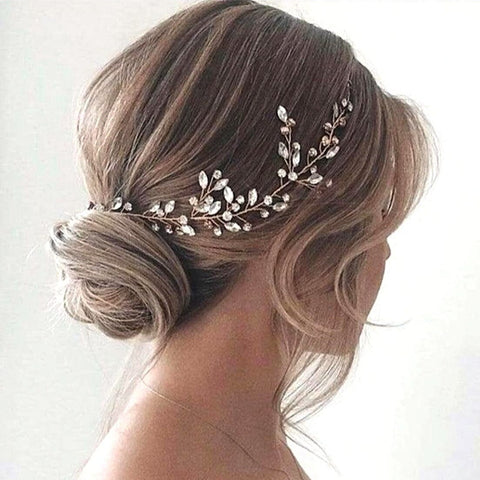Bijou de tête de mariage - couronne de fleurs en zirconiums argenté - Les Petits Imprimés - eshop bijou de tête de mariage femme