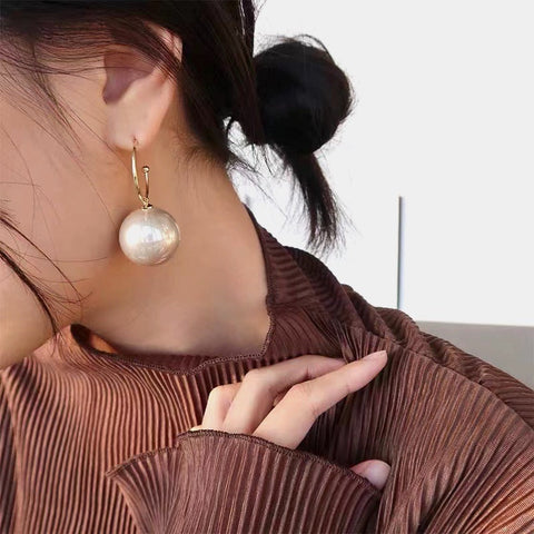 Boucles d'oreilles perle pendantes - Les Petits Imprimés - eshop idée cadeau fête des mères