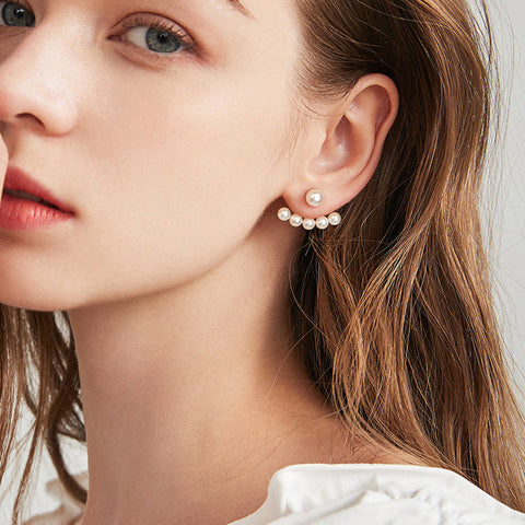 Boucles d'oreilles perles sous lobe - Les Petits Imprimés - eshop idée cadeau fête des mères