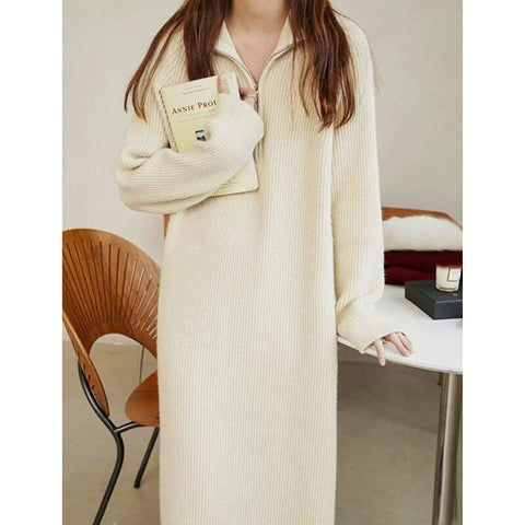 Robe longue en laine Julie - Les Petits Imprimés - eshop robe hiver femme