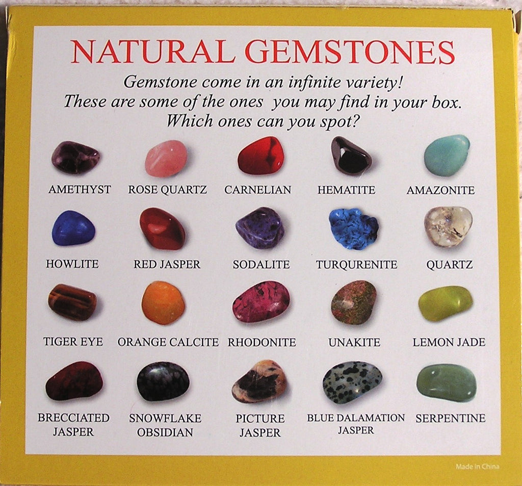 Natural Gemstone Collection Set Curious Kids Toy Lab