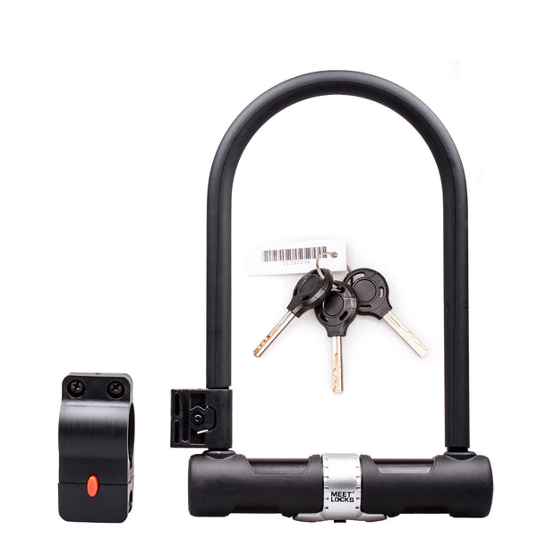 MEETLOCKS Bike U Lock 12mm with Sturdy Mounting Bracket 3 Keys ...