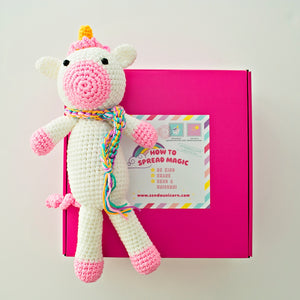 unicorn crochet doll