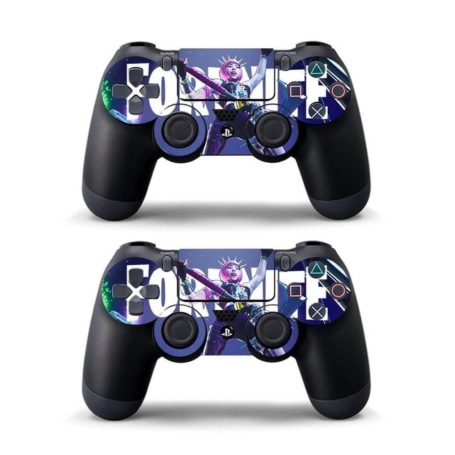 Pair Of Fortnite Battle Royale Dualshock 4 Ps4 Controller Sticker - fornite decal for ps4 controller skin sticker fortnite battle royale