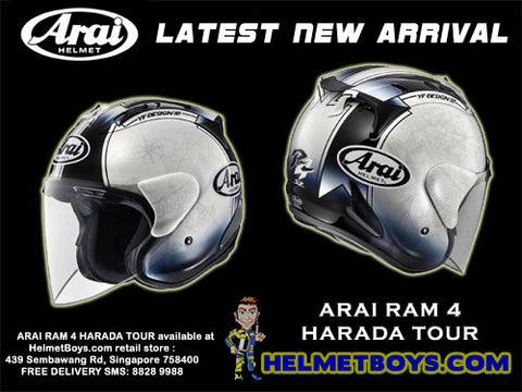 ARAI RAM 4 HARADA TOUR special edition helmet